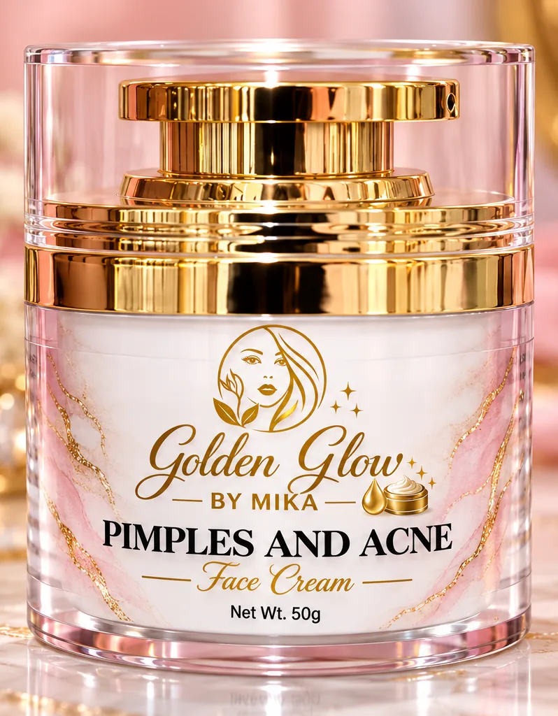 Golden Glow by Mika Pimples and Acne Face Cream